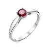 Кольцо классическое из серебра 925 с гранатом